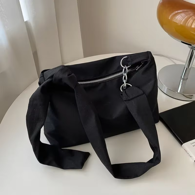 Sac à Main à Bandoulière Noir pour Femme et Fille