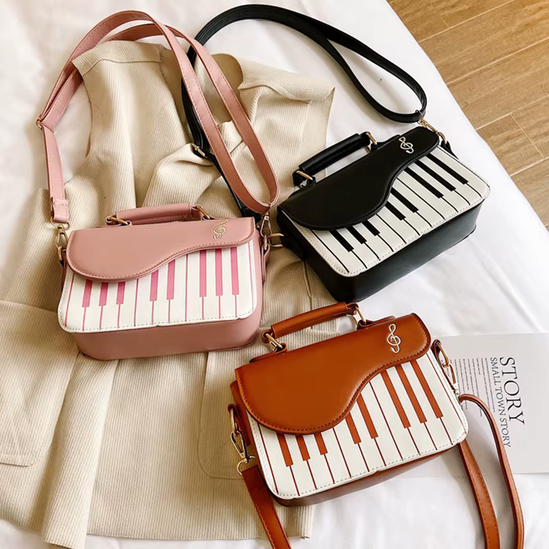 Sac à bandoulière pour femmes Design Piano coréen