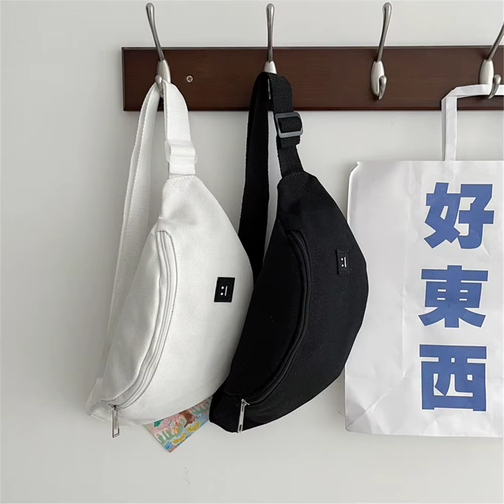 Sac banane en toile pour femme