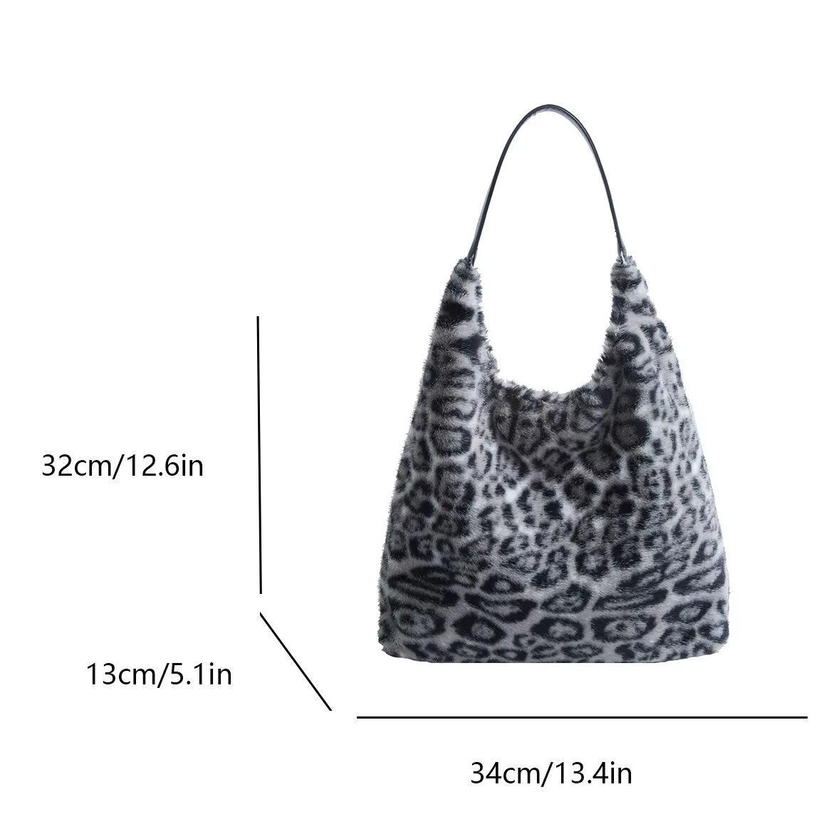 Mode femmes sac à main automne hiver fausse fourrure moelleux sacs