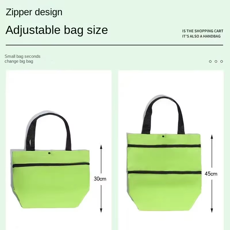 Sac de courses pliable avec roulettes