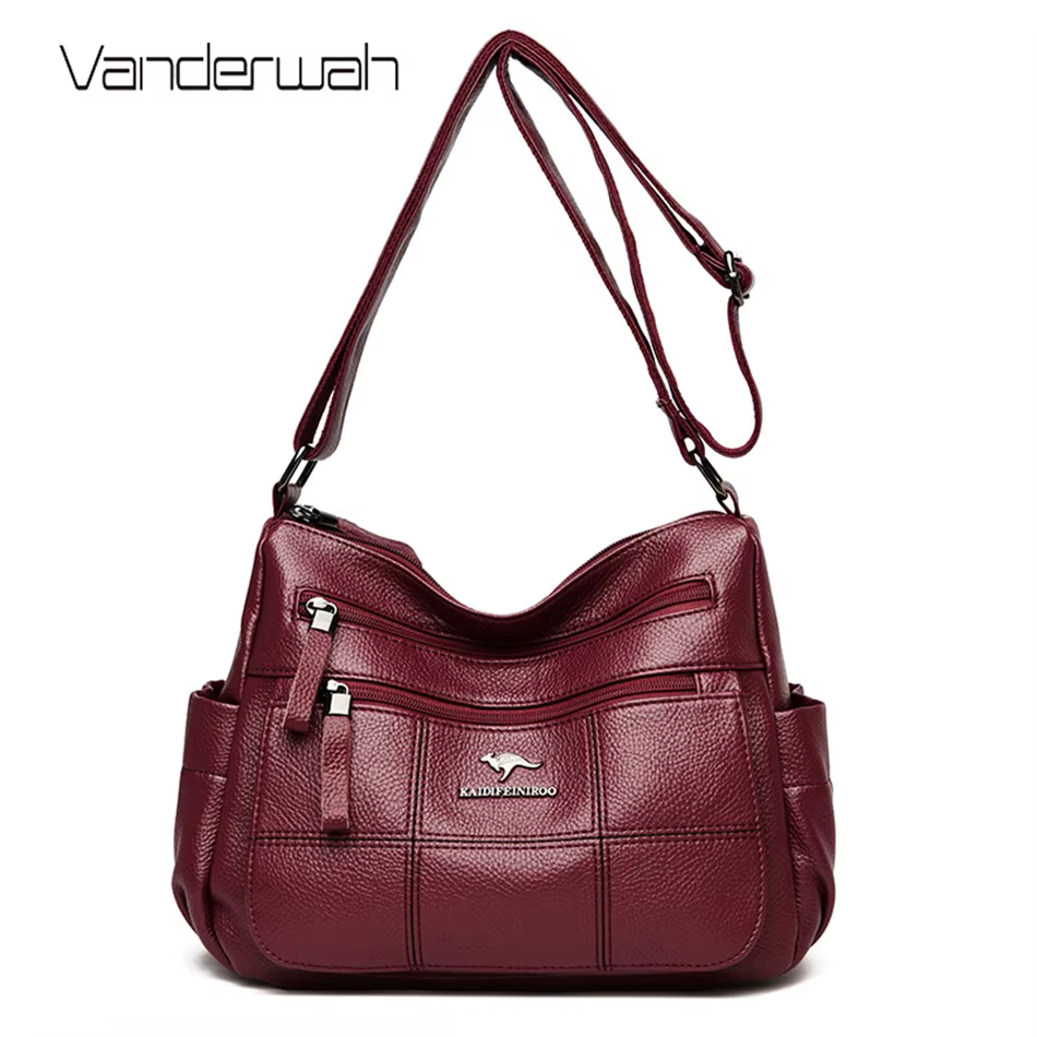Sac à main en cuir véritable pour femmes