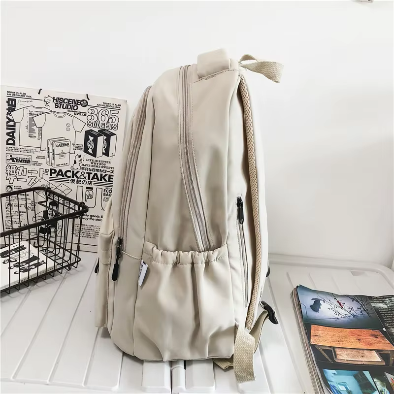 Sac à dos de couleur unie pour femmes