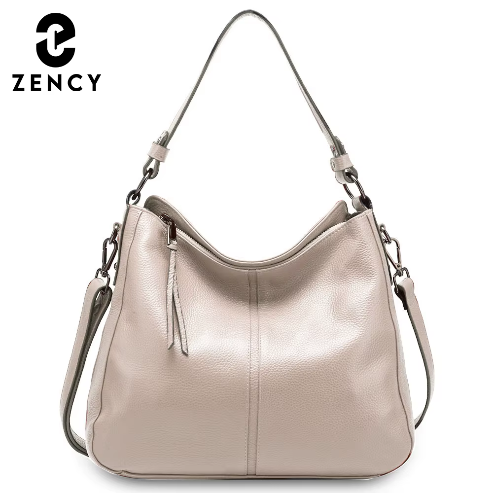 Zency – sac à bandoulière en cuir véritable pour femmes
