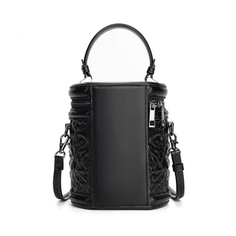 Sac à bandoulière squelette gothique Punk Vintage en cuir PU