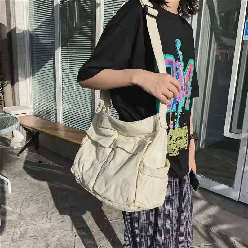 Sac à main en toile pour adolescentes et femmes