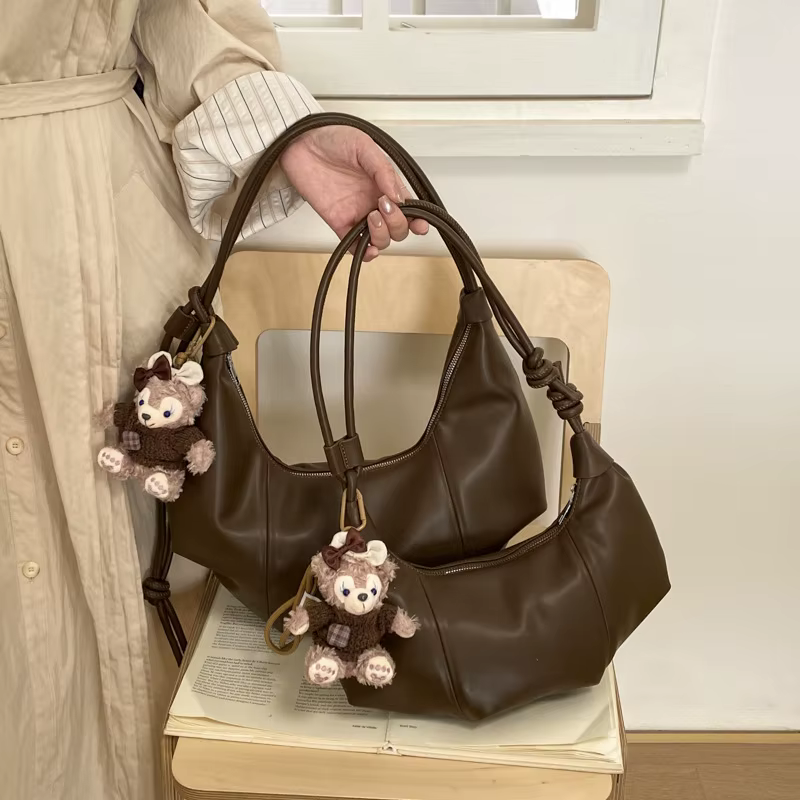 Sac à main tendance en forme de dumpling pour femme