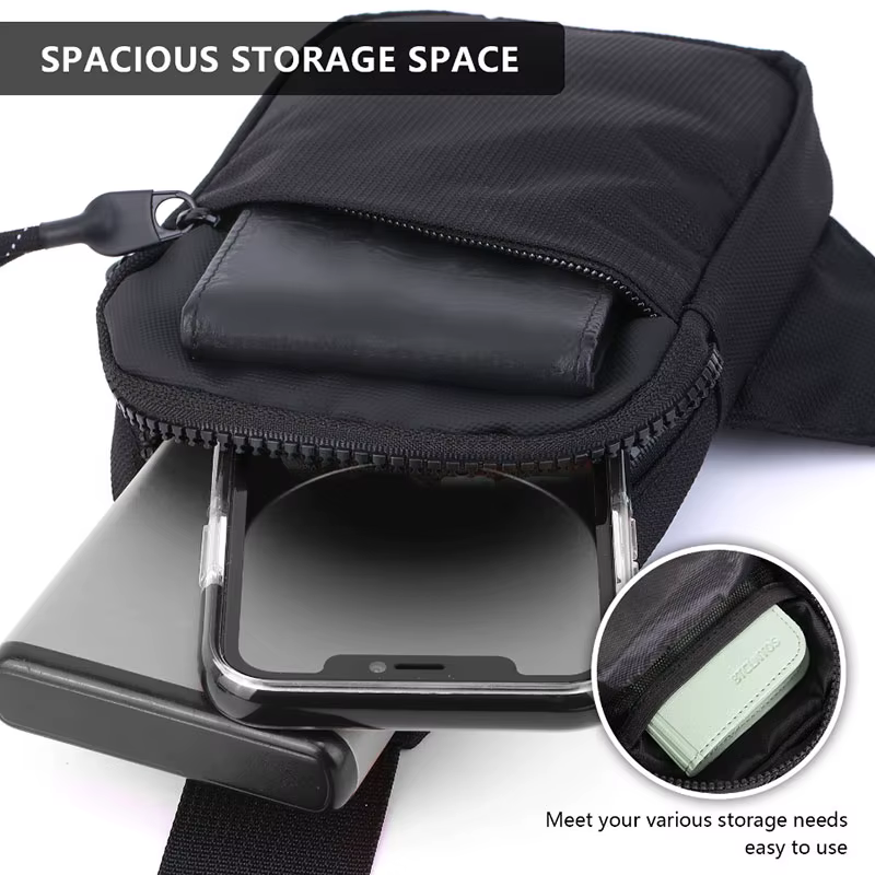 Nouveau sac de poitrine sport pour homme, petit sac à dos, sac messager pour femme, sac banane pour téléphone portable, mini sacoche tendance