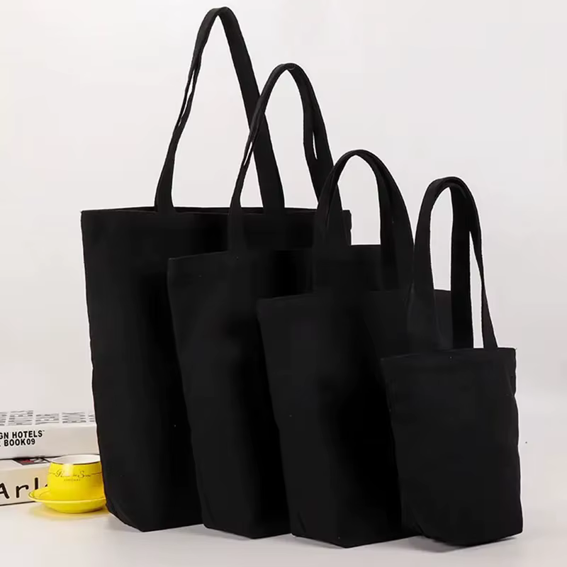 Sac à main en toile noire pour étudiant