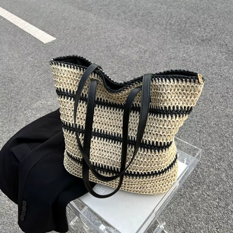 Sacs Vintage tissés en rotin et paille