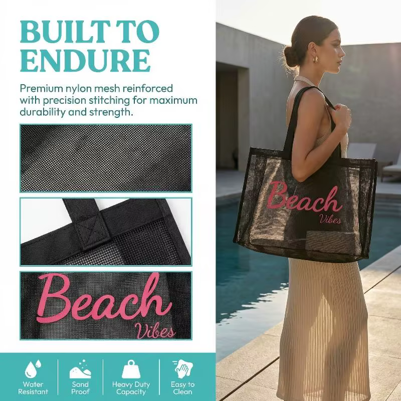 Sac fourre-tout en maille pour femmes