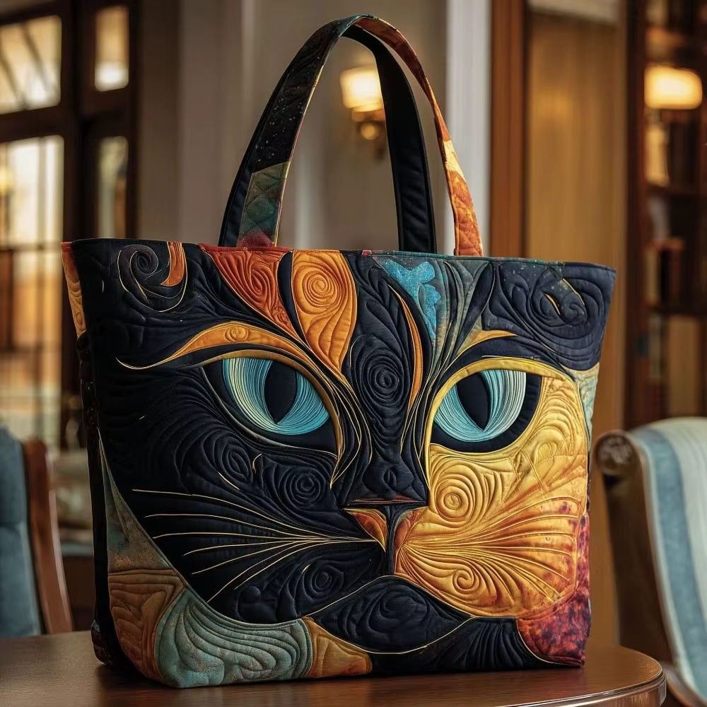 Sac fourre-tout pour femmes à motifs de chats