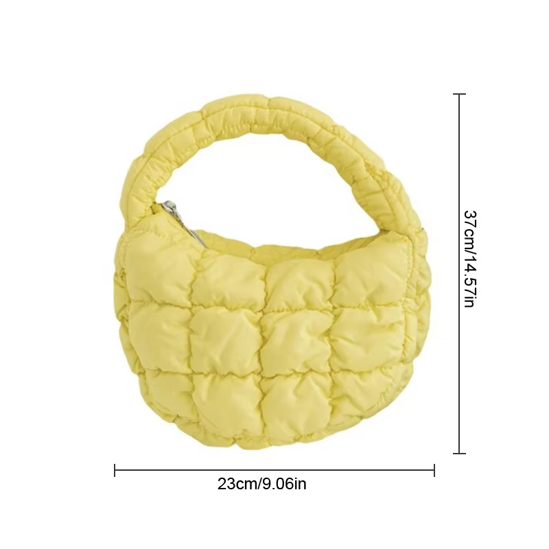 Sac à main tendance en nylon rembourré