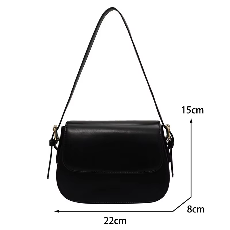 Petit sac de selle rétro à Texture avancée pour femmes