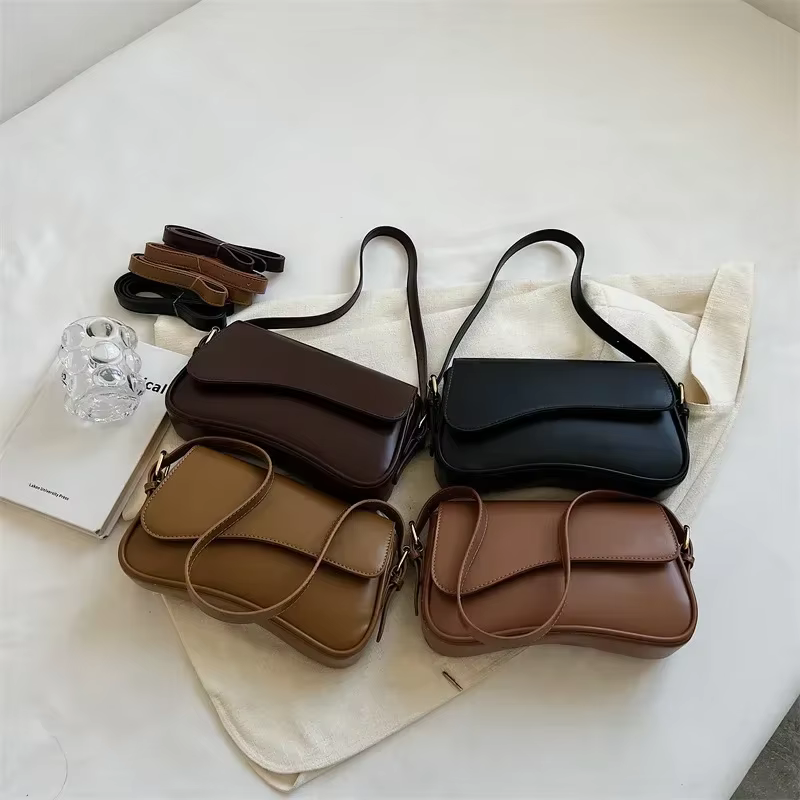 Sacs à bandoulière Vintage en cuir pour femmes