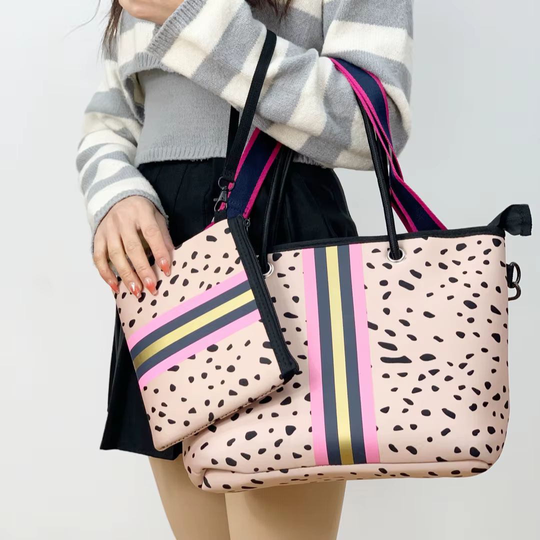 Sac fourre-tout en néoprène grand sac de plage pour femmes piscine sac