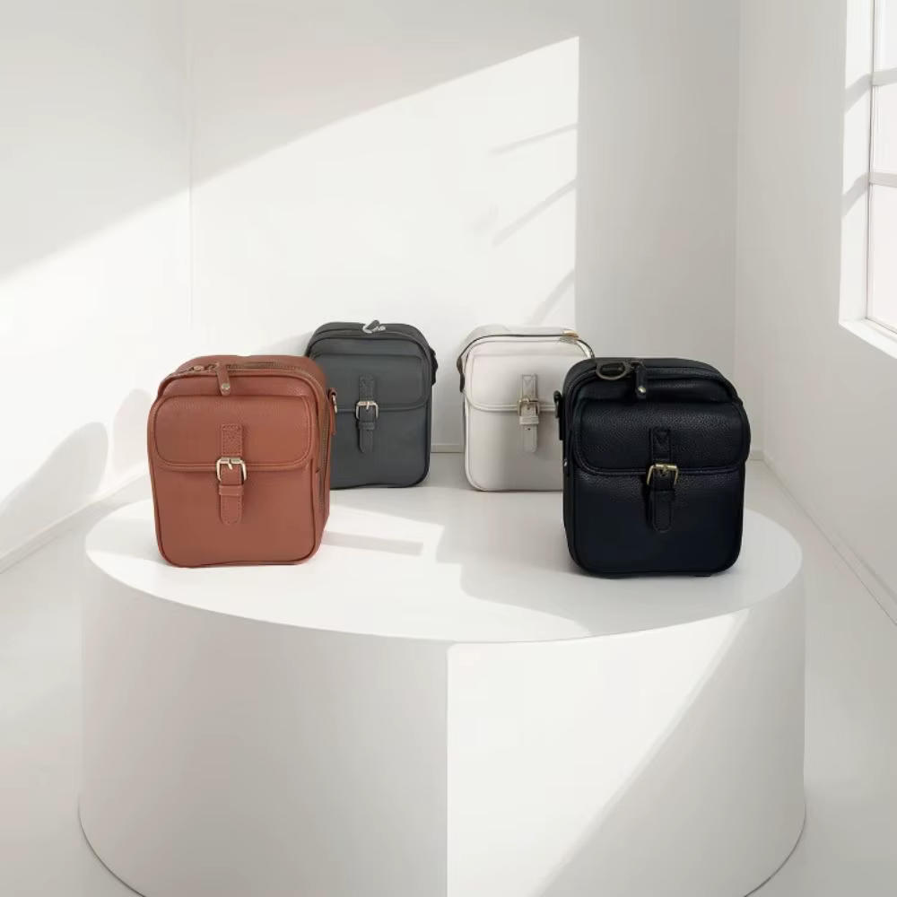 Sac messager en cuir pour femmes