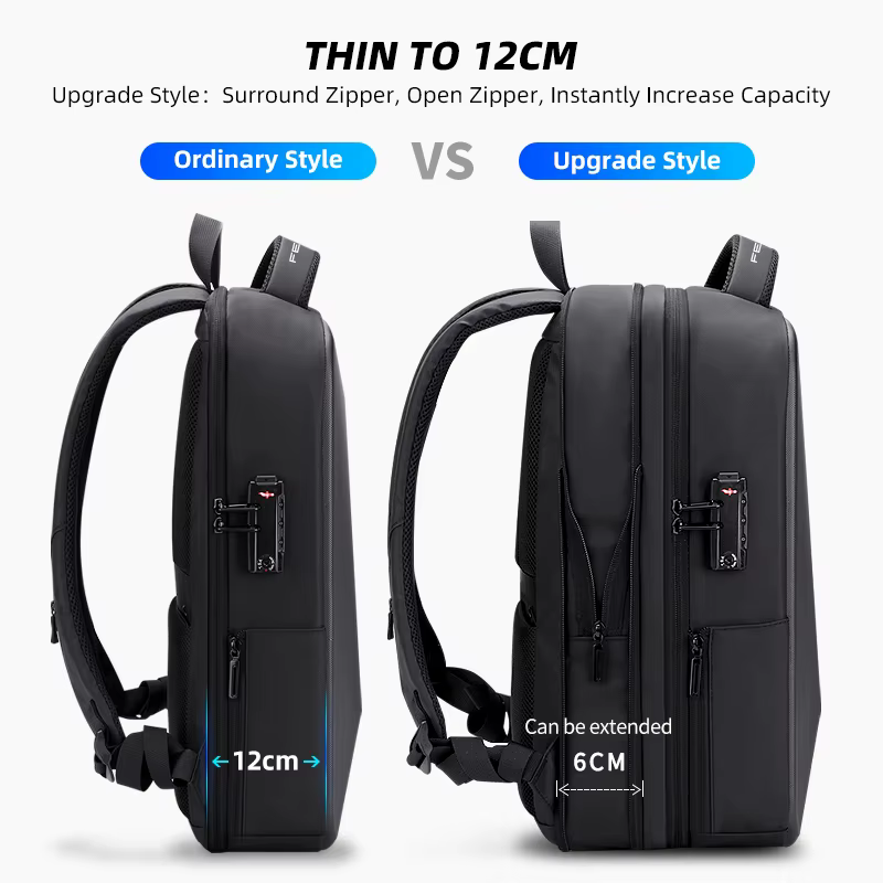 Fenruien marque sac à dos pour ordinateur portable Anti-vol étanche sacs à dos d'école USB charge hommes sac de voyage d'affaires sac à dos nouveau Design