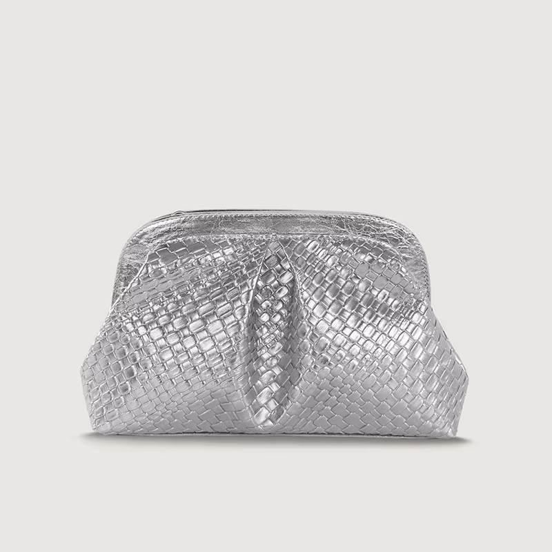 Sac à Texture tissée dorée de haute qualité