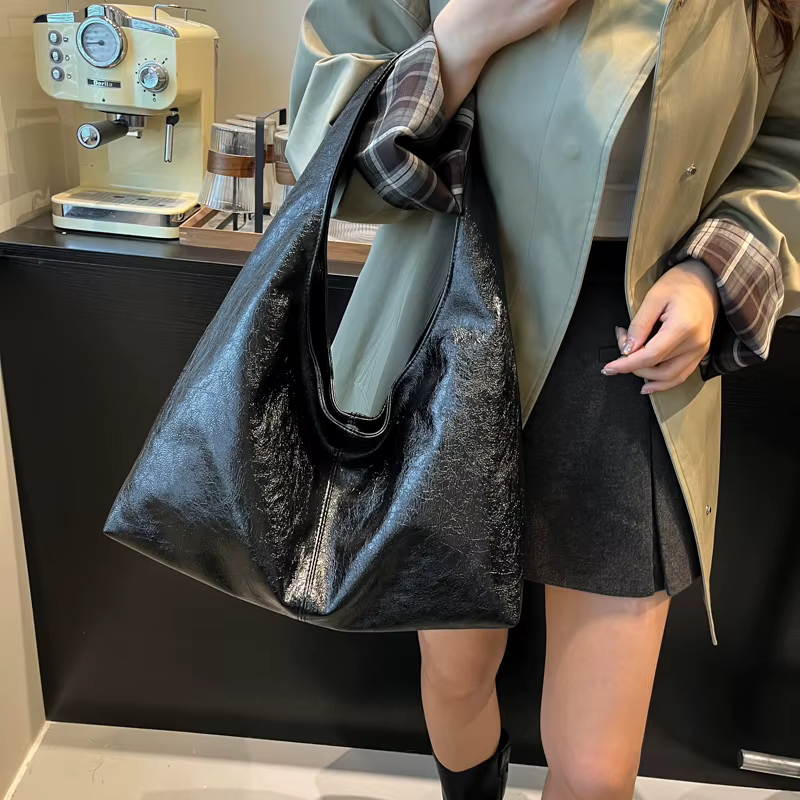 Sac à main vintage en cuir PU pour femmes