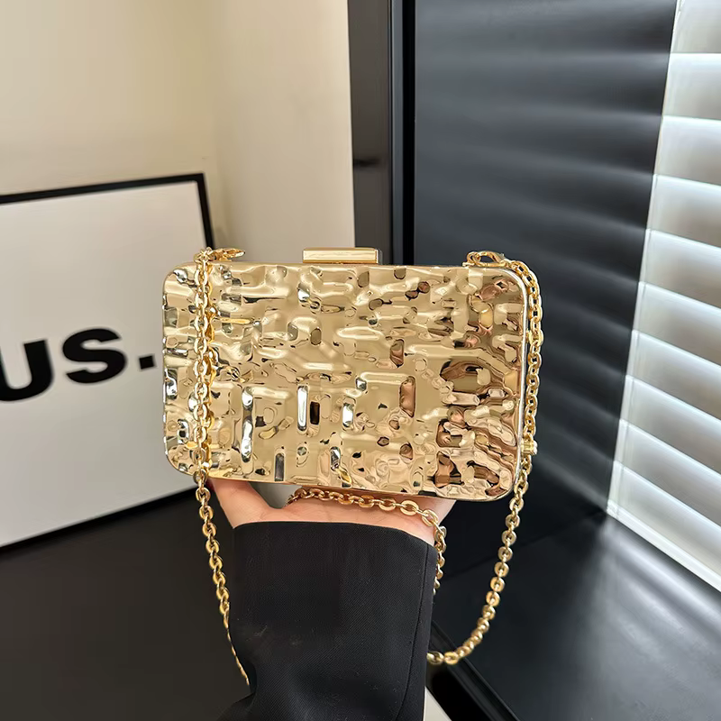 Sacs de soirée dorés de luxe pour femmes