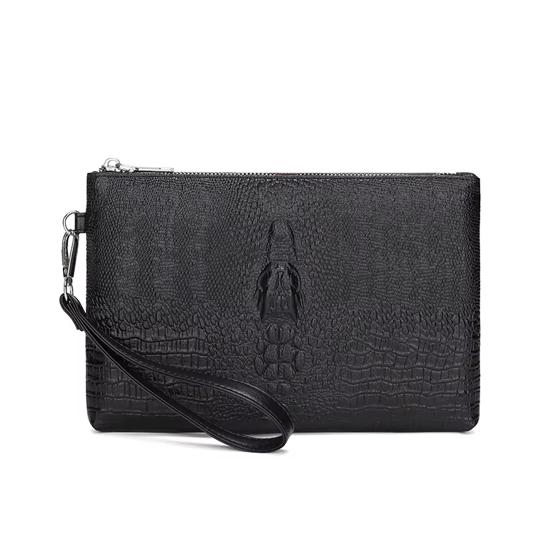 Pochette de jour en cuir PU souple pour homme