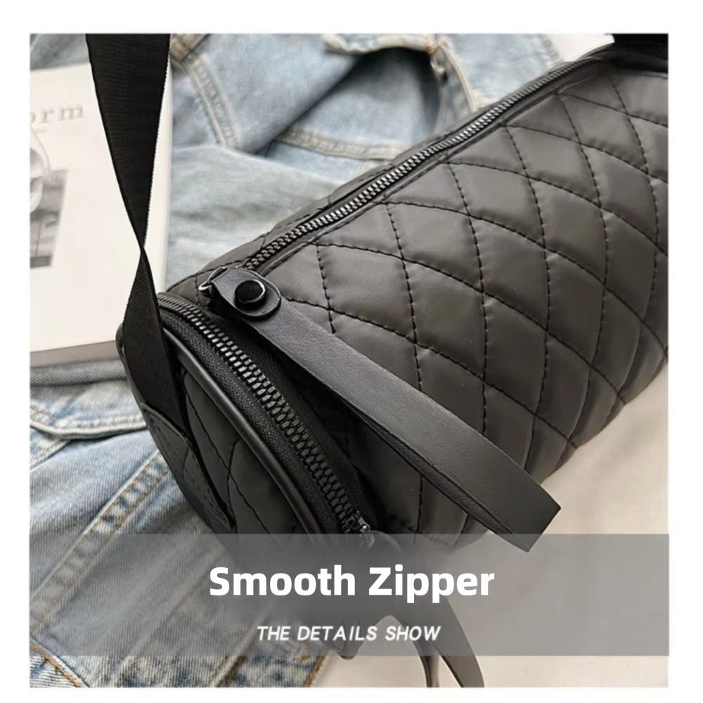 Sac Cylindrique Simple Couleur Unie