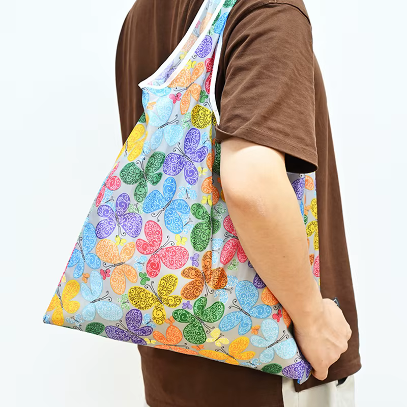 Sac à provisions pliable en polyester