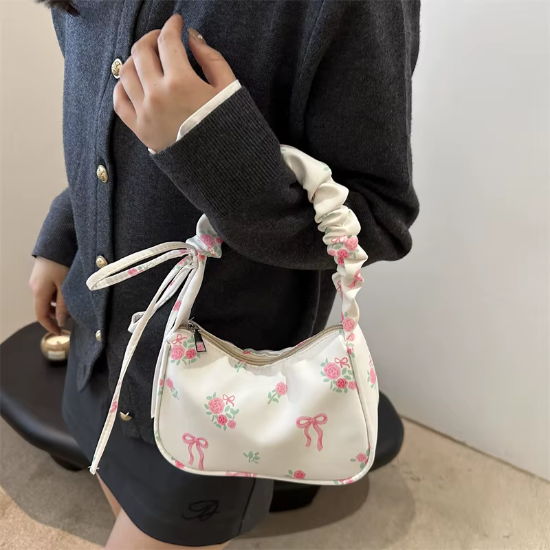 Sacs à main en toile imprimé doux pour femmes