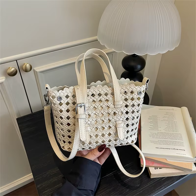 Sac cabas chic style français ajouré pour femme