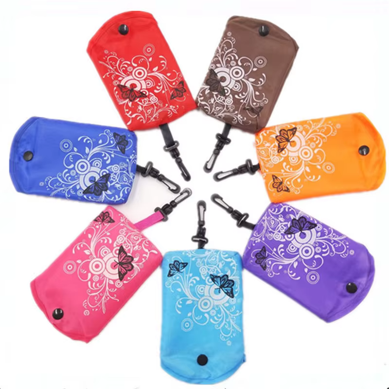 Fourre-tout pliant sac à provisions femmes hommes décontracté Eco réutilisable fleur papillon pochette épicerie sacs à