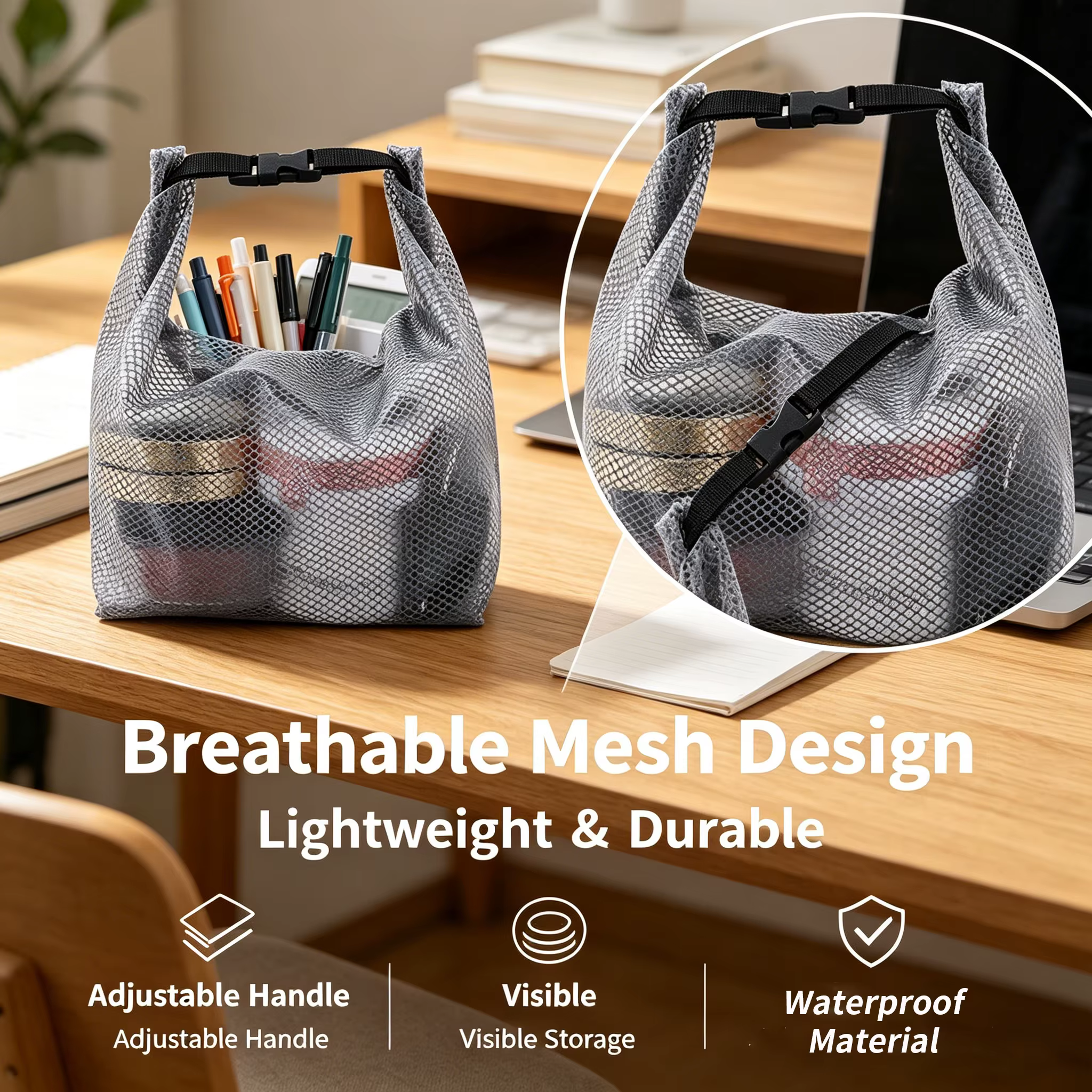 Trousse de toilette en maille imperméable