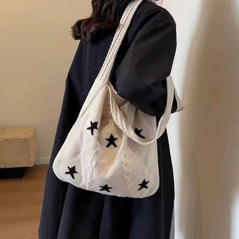 Sac fourre-tout de plage en maille de crochet