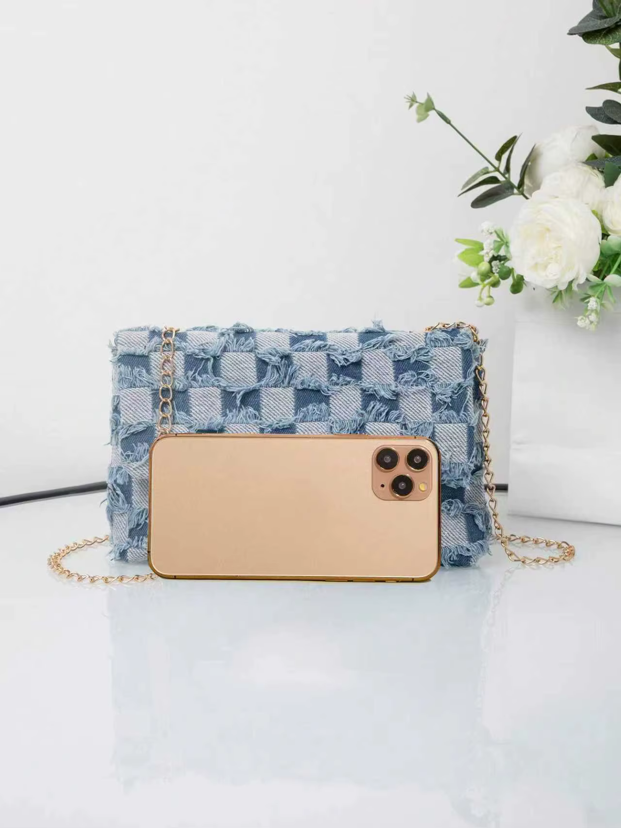 Femmes Denim sac à bandoulière décontracté polyvalent