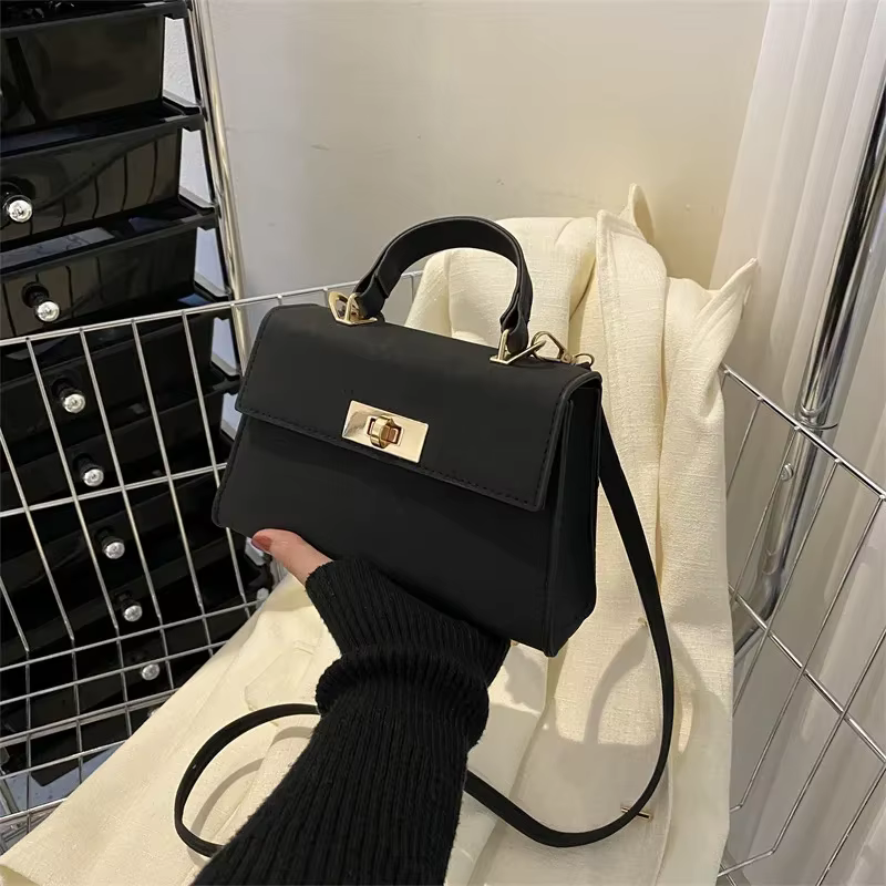 Sac à bandoulière tendance en cuir PU à carreaux