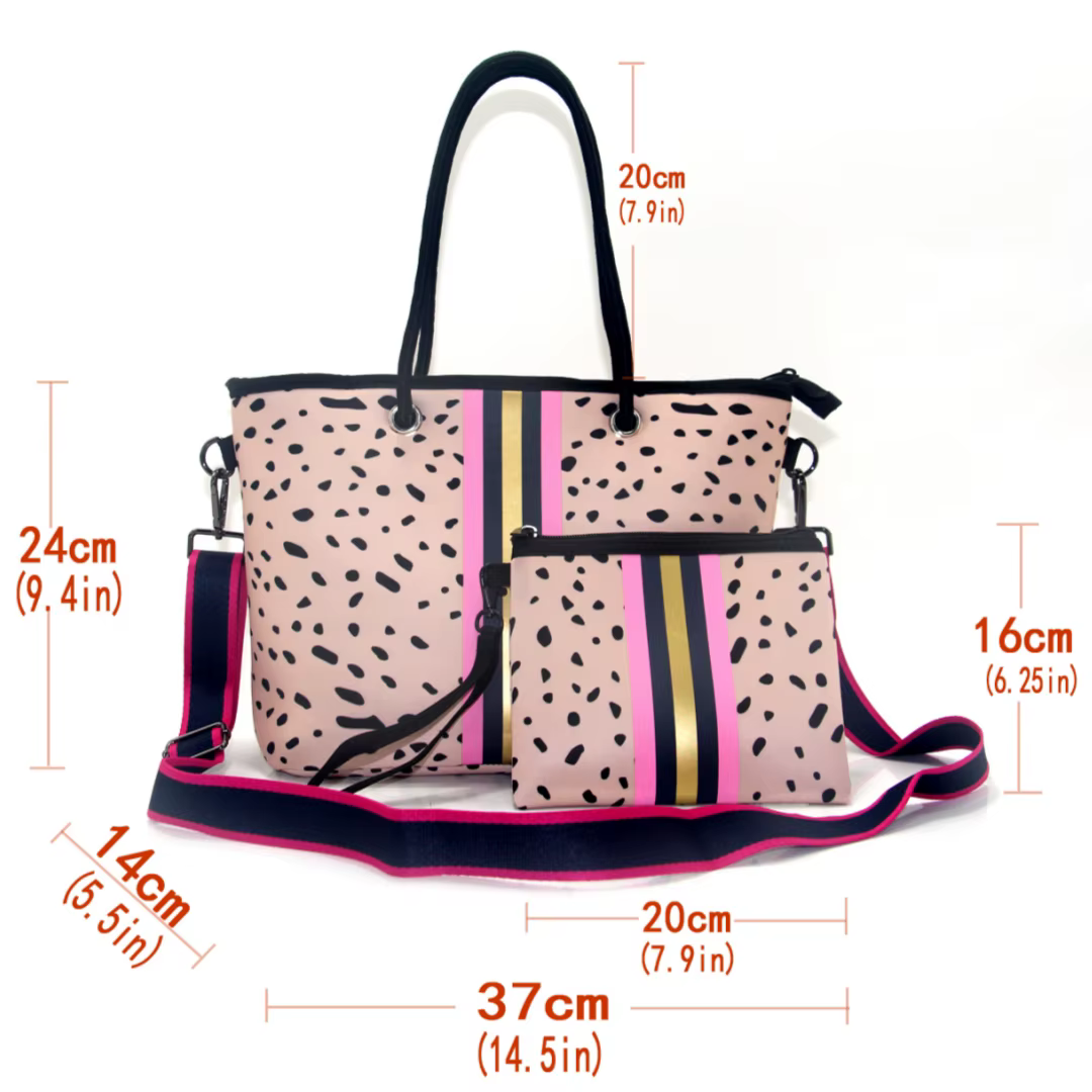 Sac fourre-tout en néoprène grand sac de plage pour femmes piscine sac