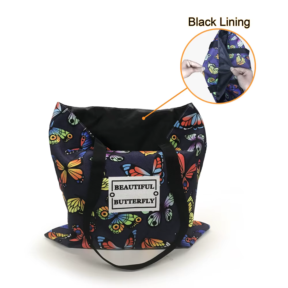Sac fourre-tout en toile réutilisable pour femme