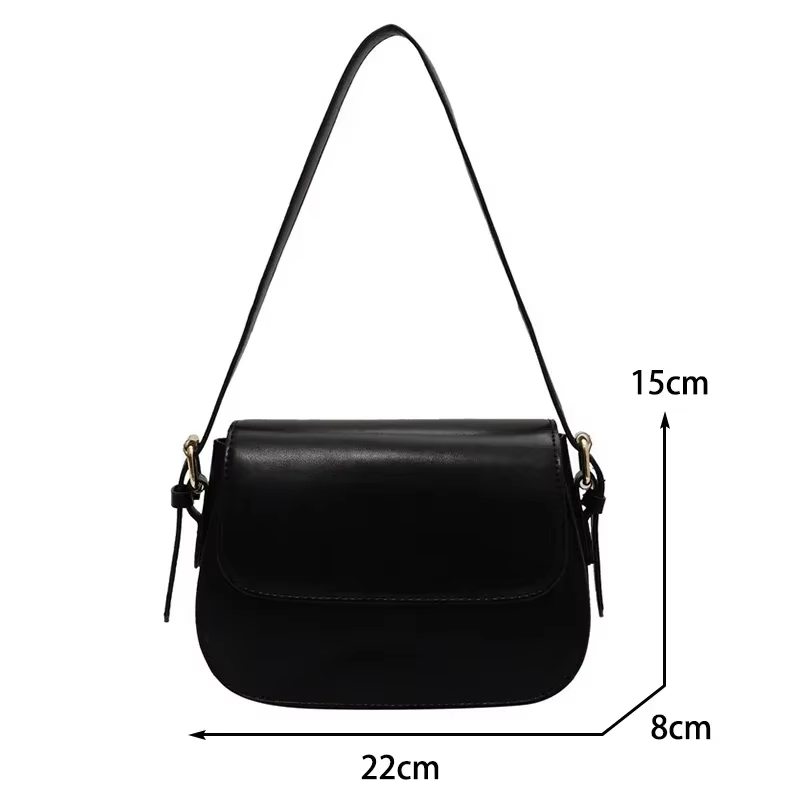 Petit sac de selle rétro à Texture avancée pour femmes