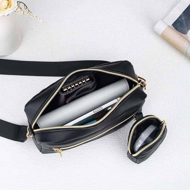 Sac carré à bandoulière minimaliste décontracté