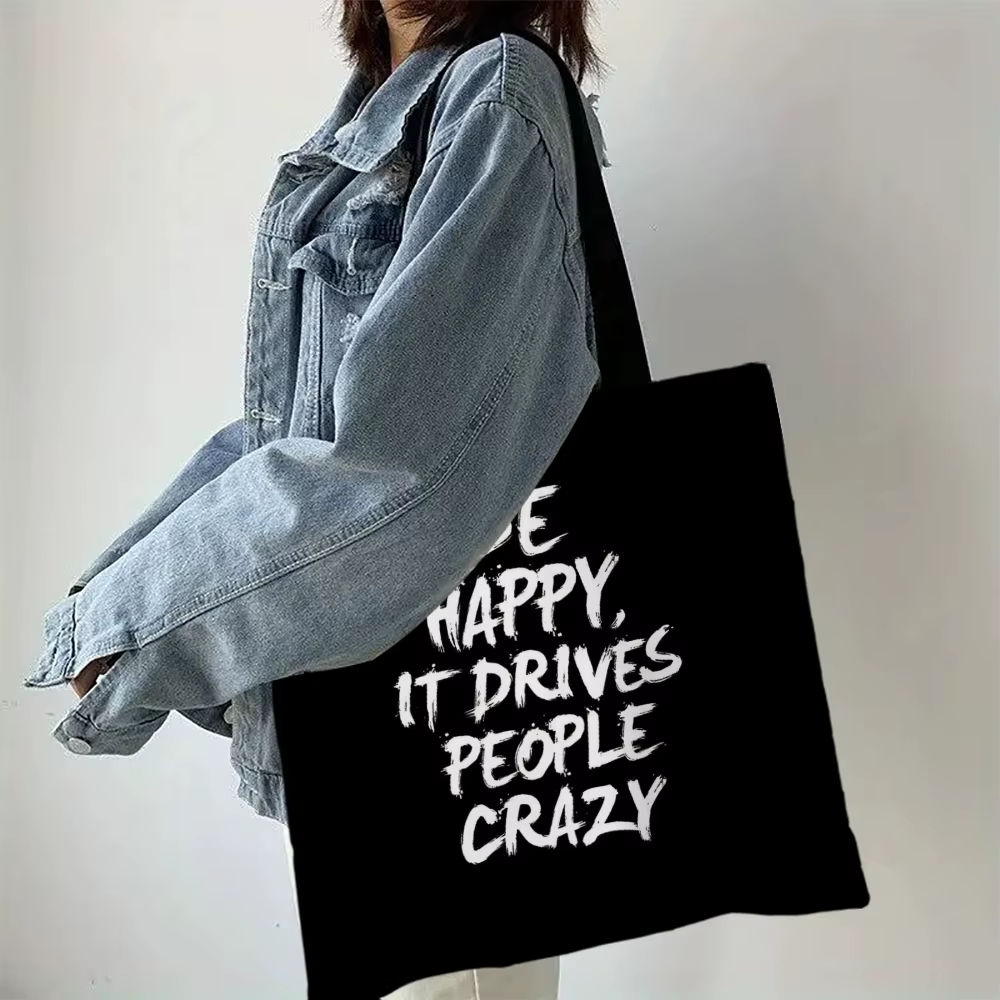 Sac fourre-tout géométrique noir et blanc pour femme