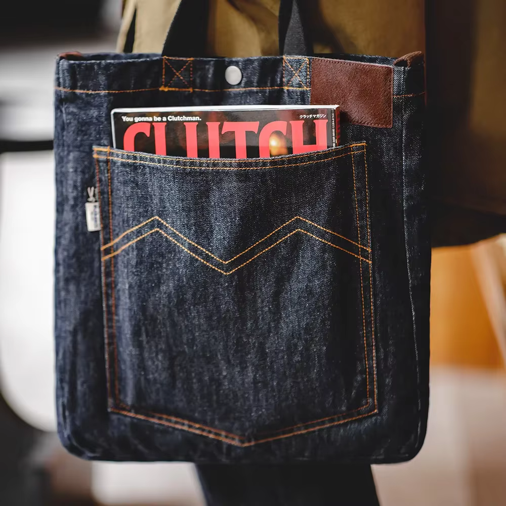 Maden Retro 14oz Denim sacs unisexe unique épaule
