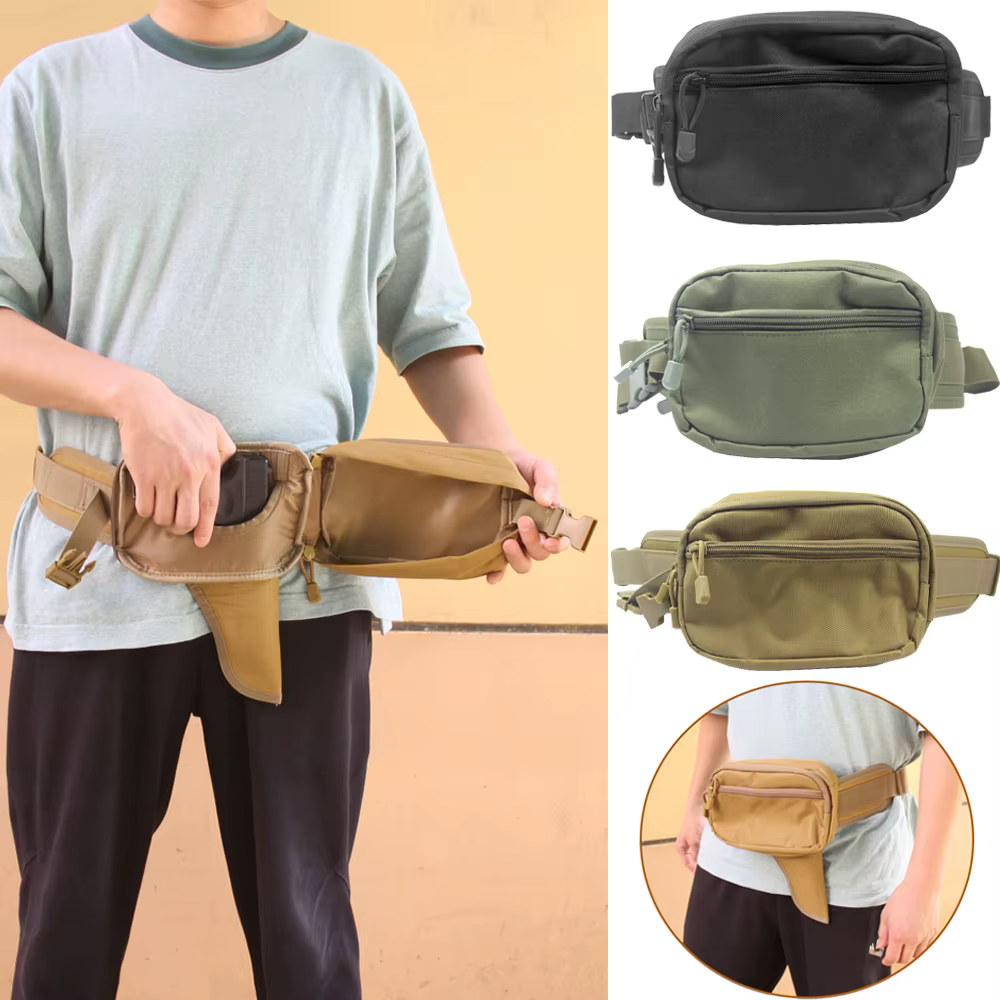 Sac banane multifonctionnel pliable pour activités de plein air