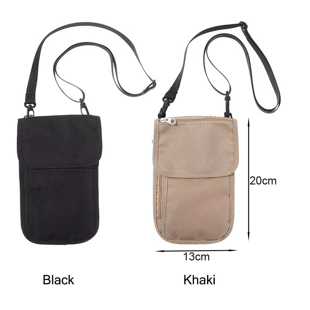 Khaiki – sac de passeport suspendu noir