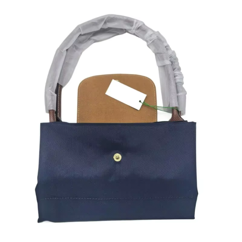 Sac à main pliable classique en nylon, sac à main pour femme avec broderie