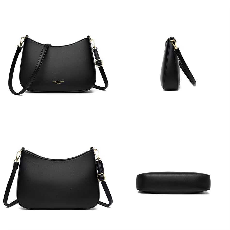 Sac à bandoulière en cuir Bergame pour femme