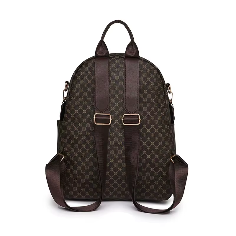 Sac à dos vintage à carreaux pour usage quotidien