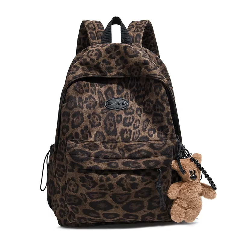Sac à Dos Imprimé Léopard pour Femme