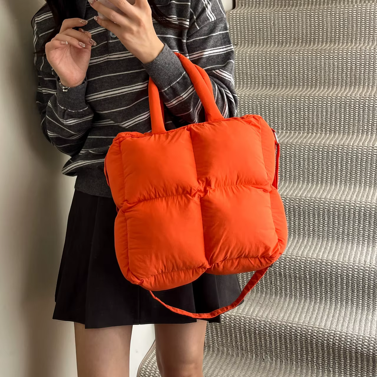Sac à bandoulière matelassé pour femmes