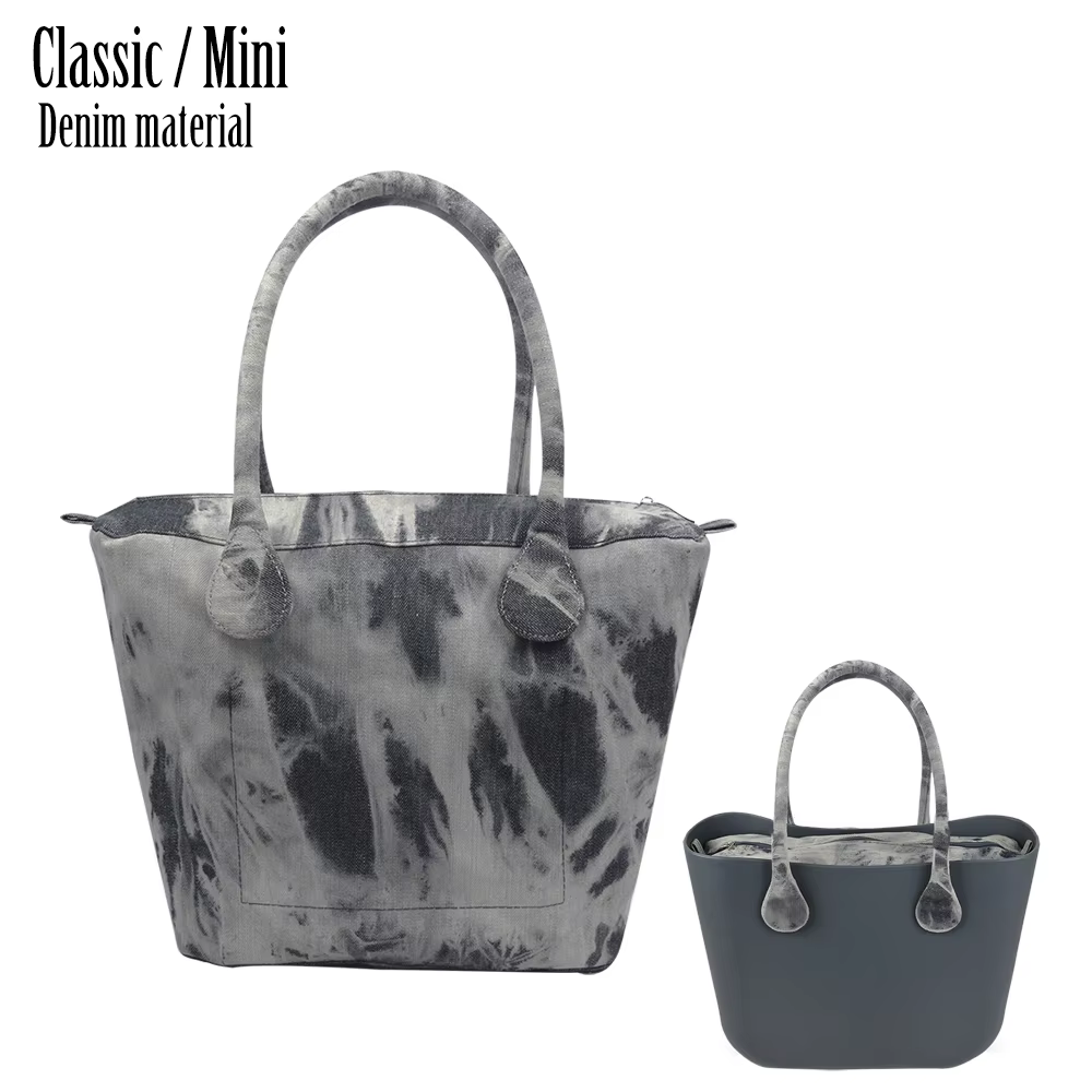 Sac à Main en Toile Denim pour Femme