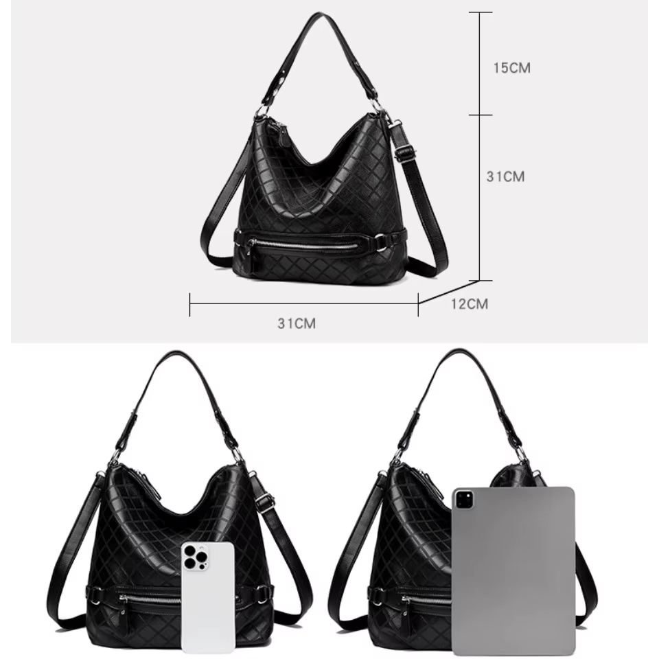 Véritable marque de haute qualité en cuir fourre-tout décontracté sacs à main de luxe femmes